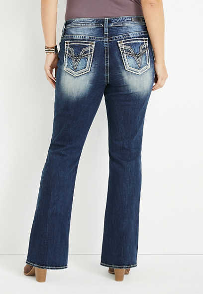 Plus Size Vigoss® Bootcut High Rise Jean