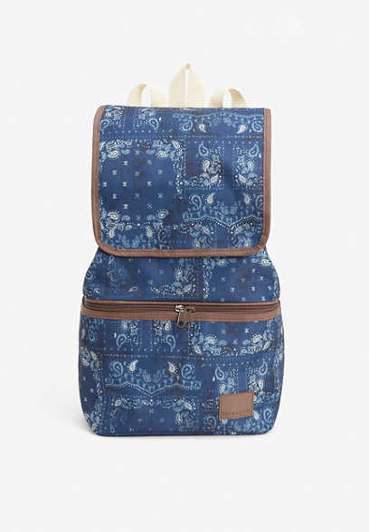Blue Bandana Cooler Backpack