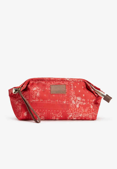 Red Bandana Cosmetic Bag