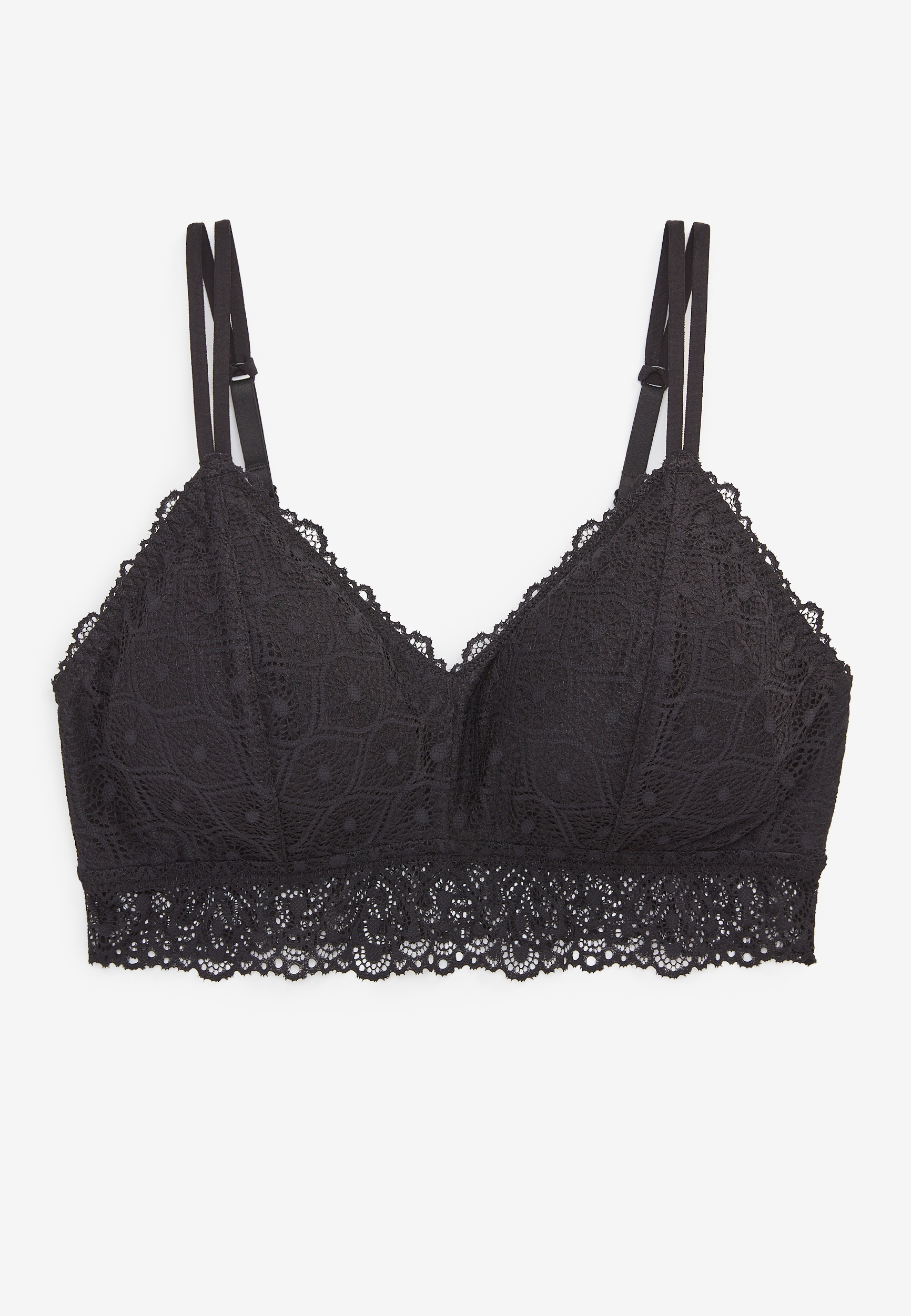 Vintage Lace Simple Strap Bralette, C106, large