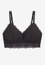 Vintage Lace Simple Strap Bralette, C106, small