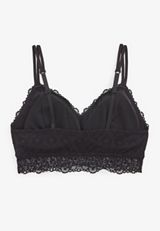 Vintage Lace Simple Strap Bralette, C106, small
