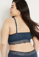 Vintage Lace Simple Strap Bralette, C1505, small