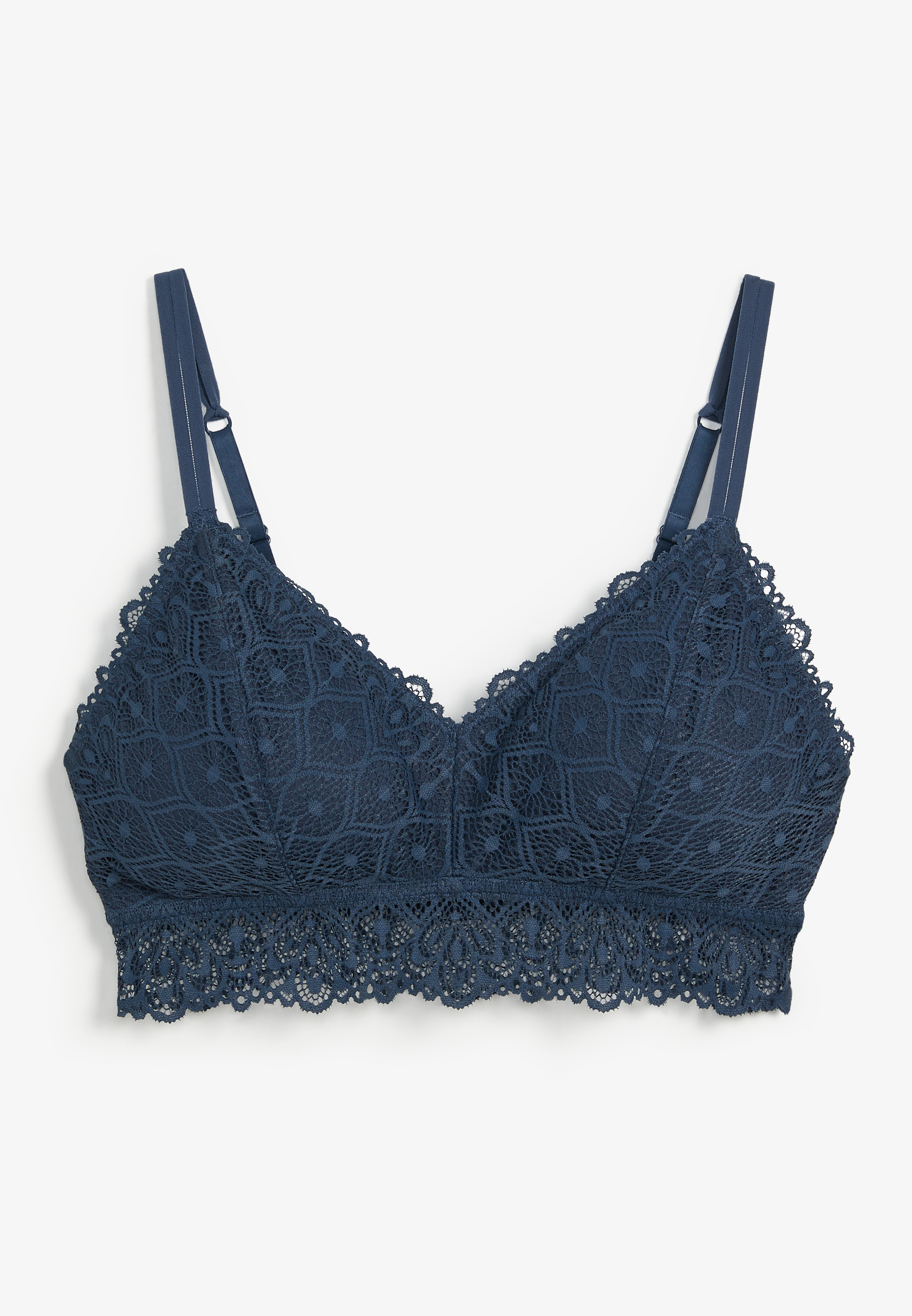 Vintage Lace Simple Strap Bralette, C1505, large