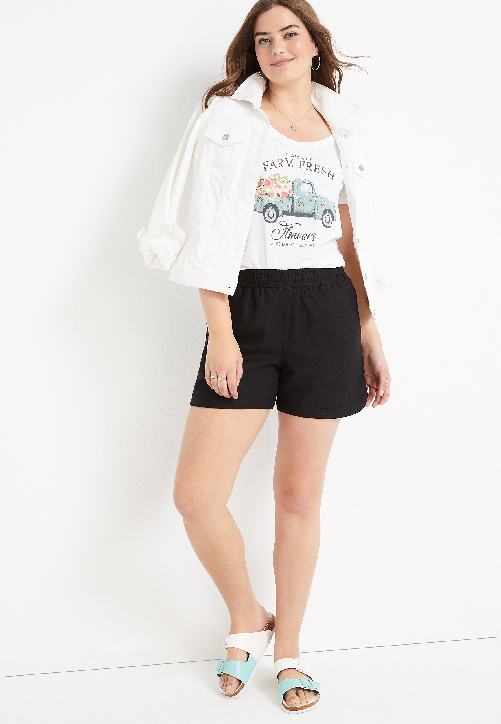 Dockside 4.5in Linen Dolphin Short, BLACK, large