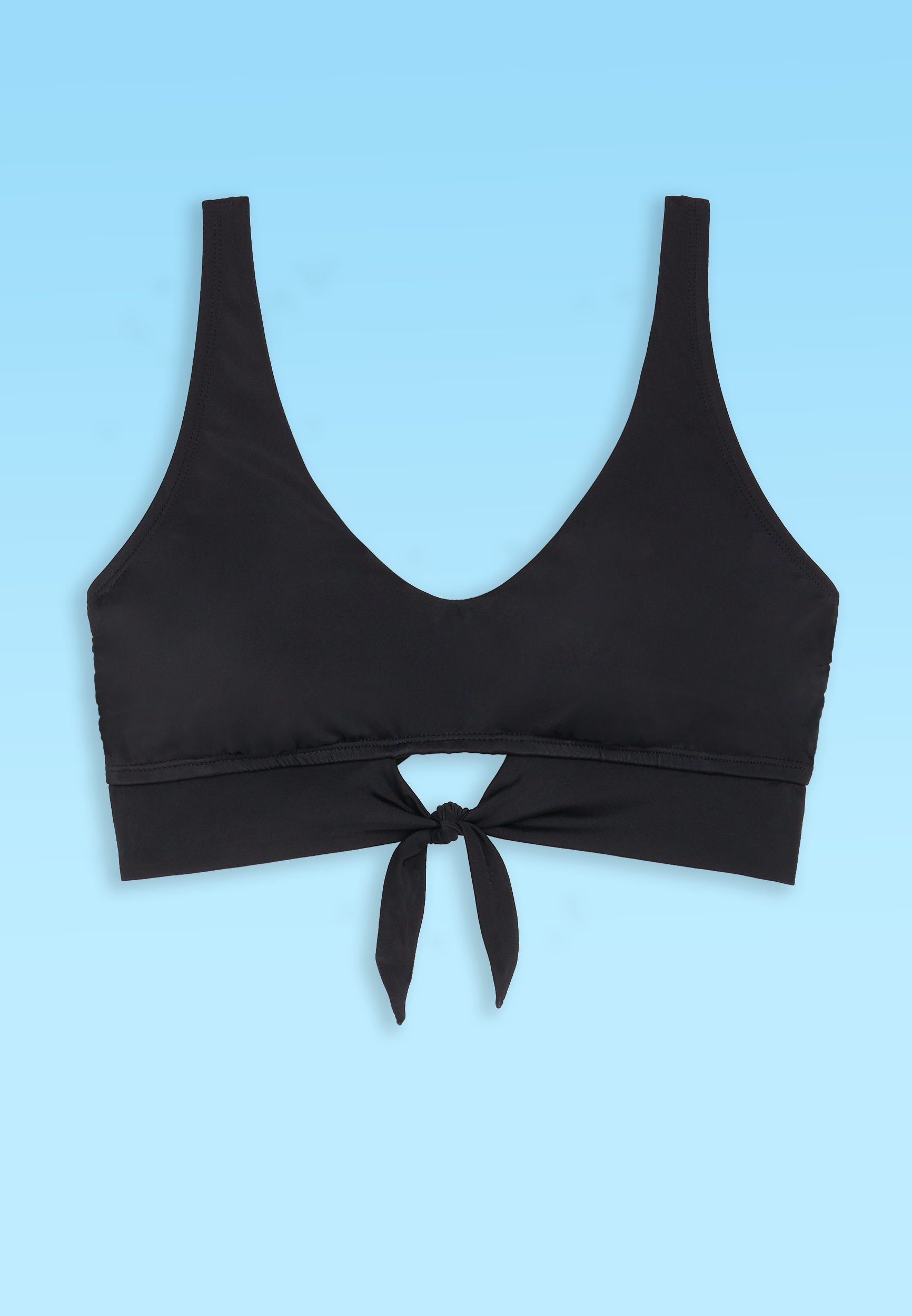 HFS American Beach&trade; Keyhole Tie Front Bikini Top, C106, large