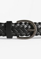 Black Braided Belt, BLACK, small