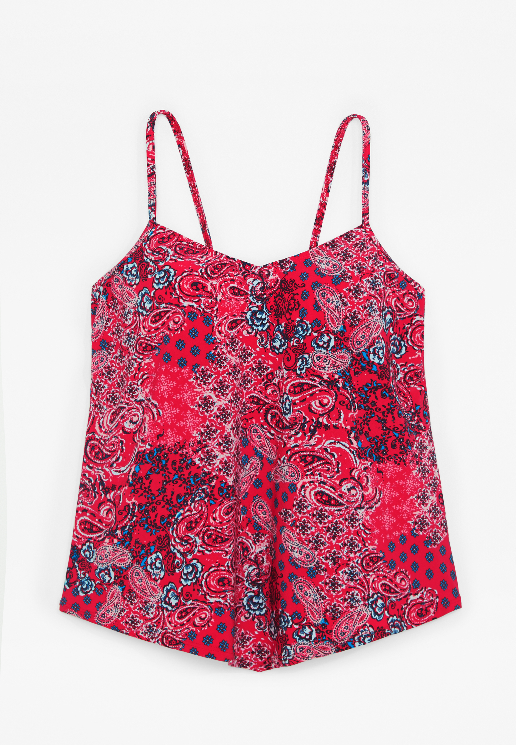 Hanky Hem Tankini Swim Top, , large
