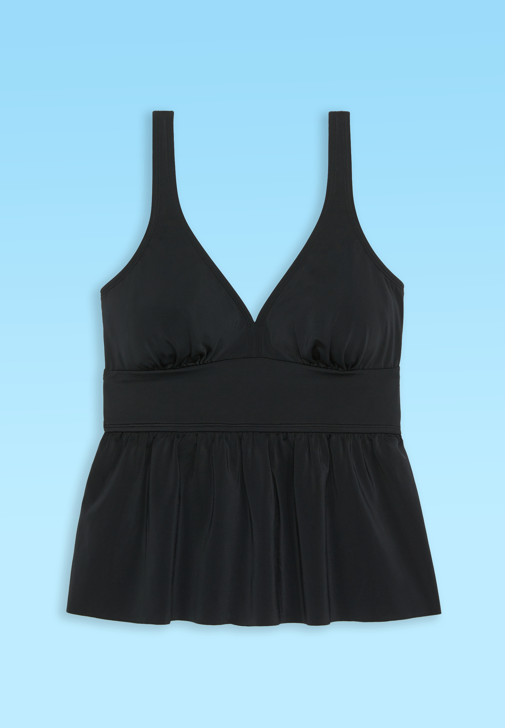 HFS American Beach™ Peplum Tankini Top