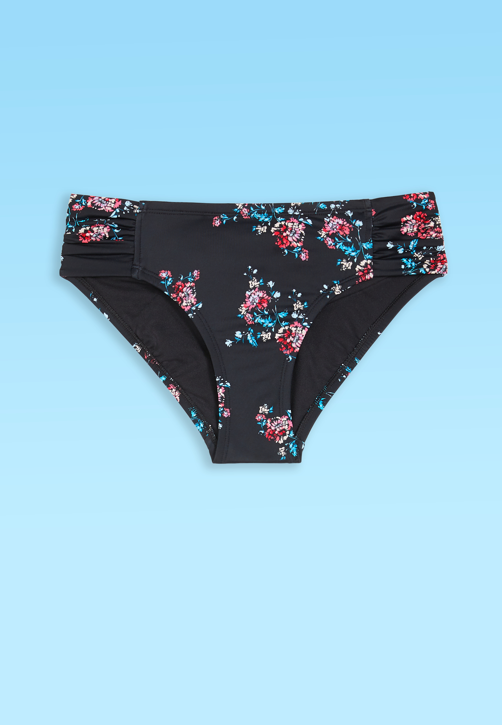 Ruched Side Hipster Bikini Bottom, , large