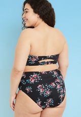 American Beach&trade; Banded High Waisted Bikini Bottom, , small