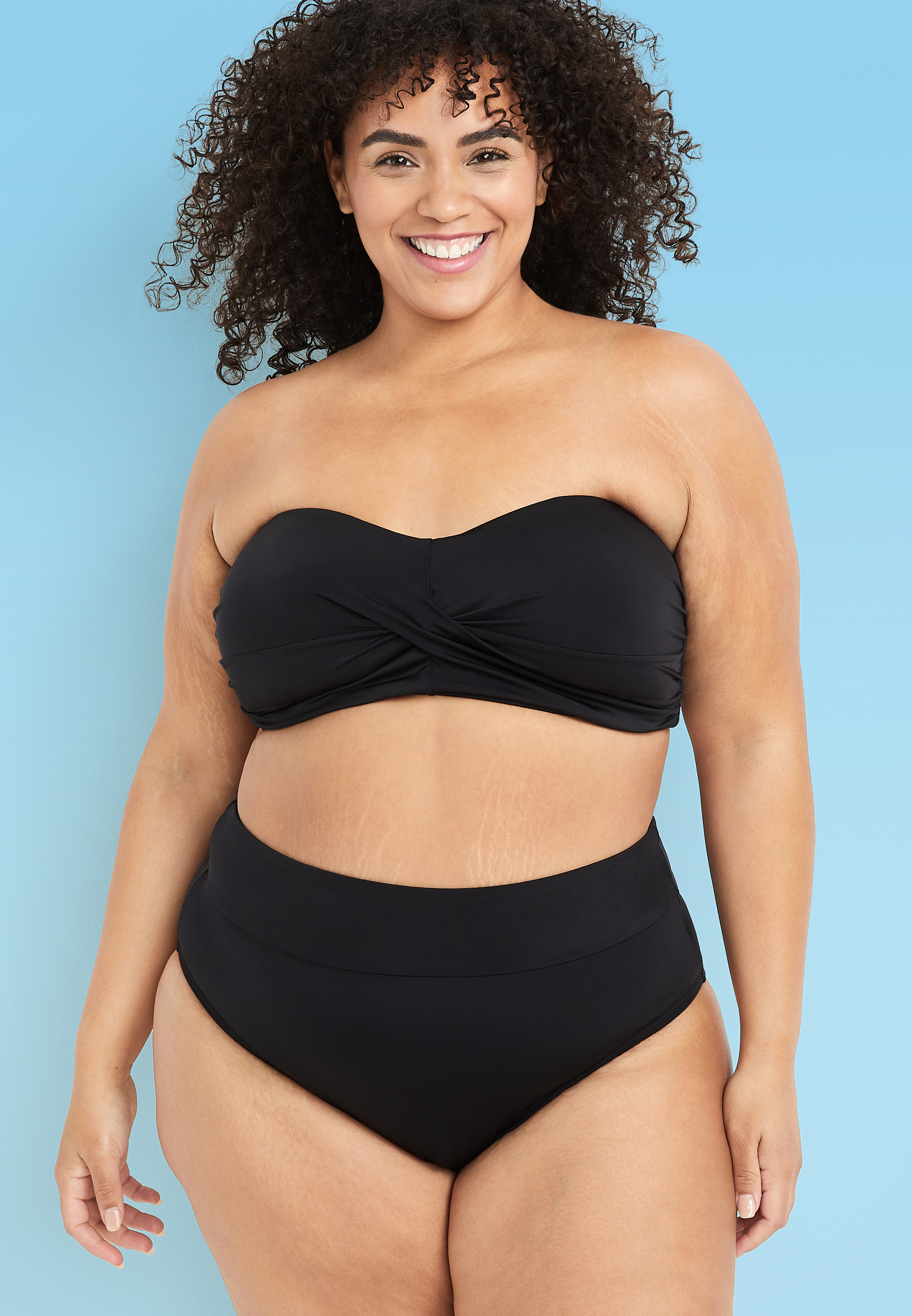 HFS American Beach™ Banded High Waisted Bikini Bottom