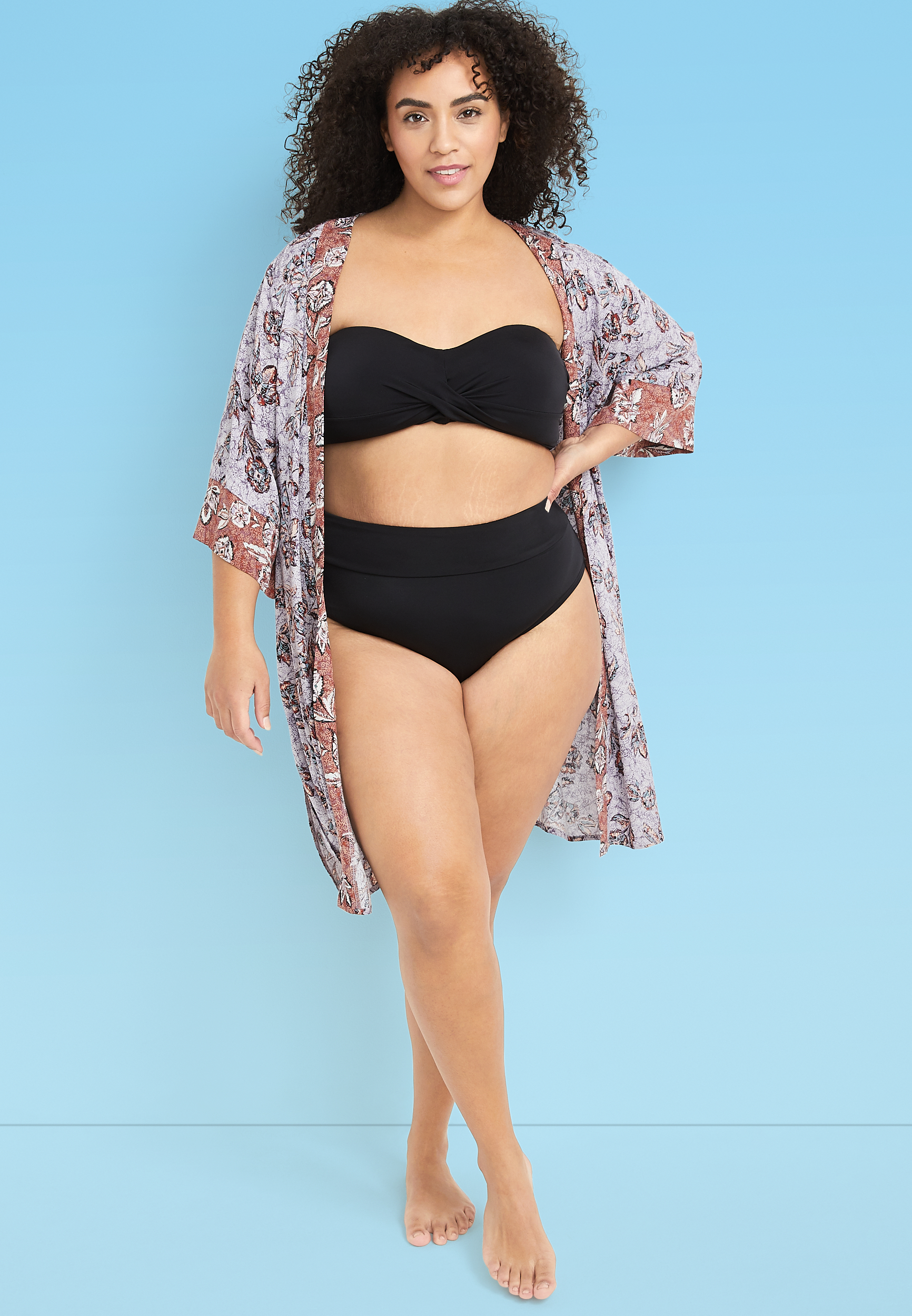 HFS American Beach™ Banded High Waisted Bikini Bottom