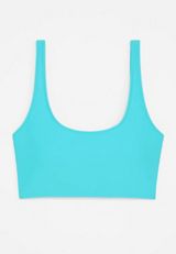 Scoop Neck Longline Bikini Swim Top, C4071, small