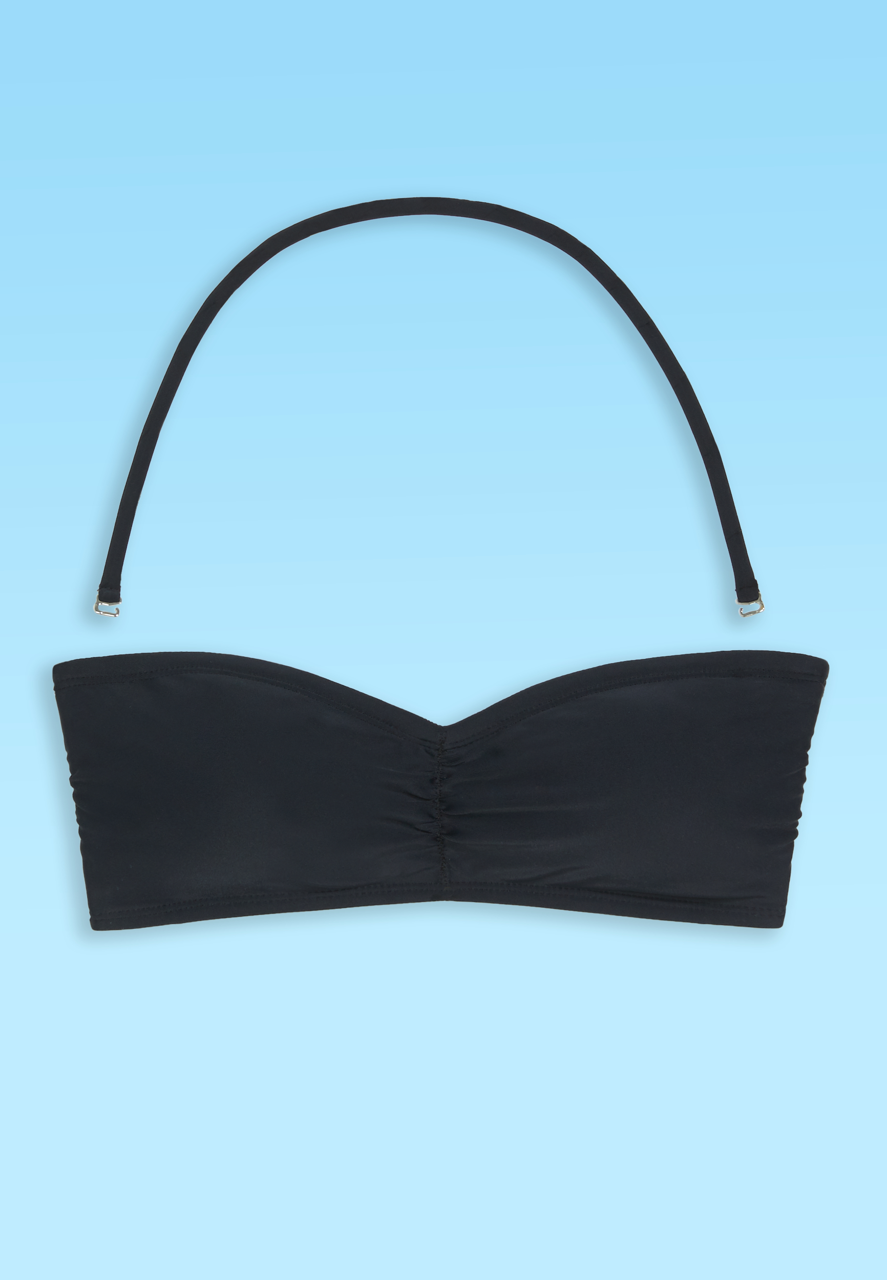 Cinched Front Bandeau Bikini Swim Top