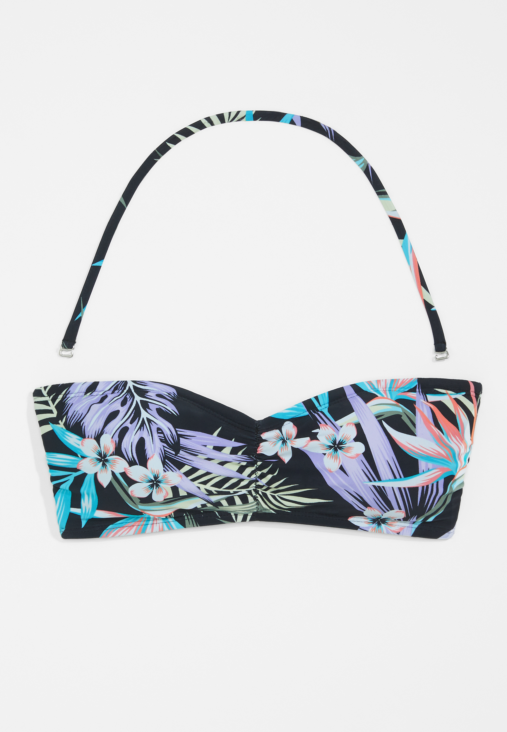 Cinched Front Bandeau Bikini Swim Top, C1756, large
