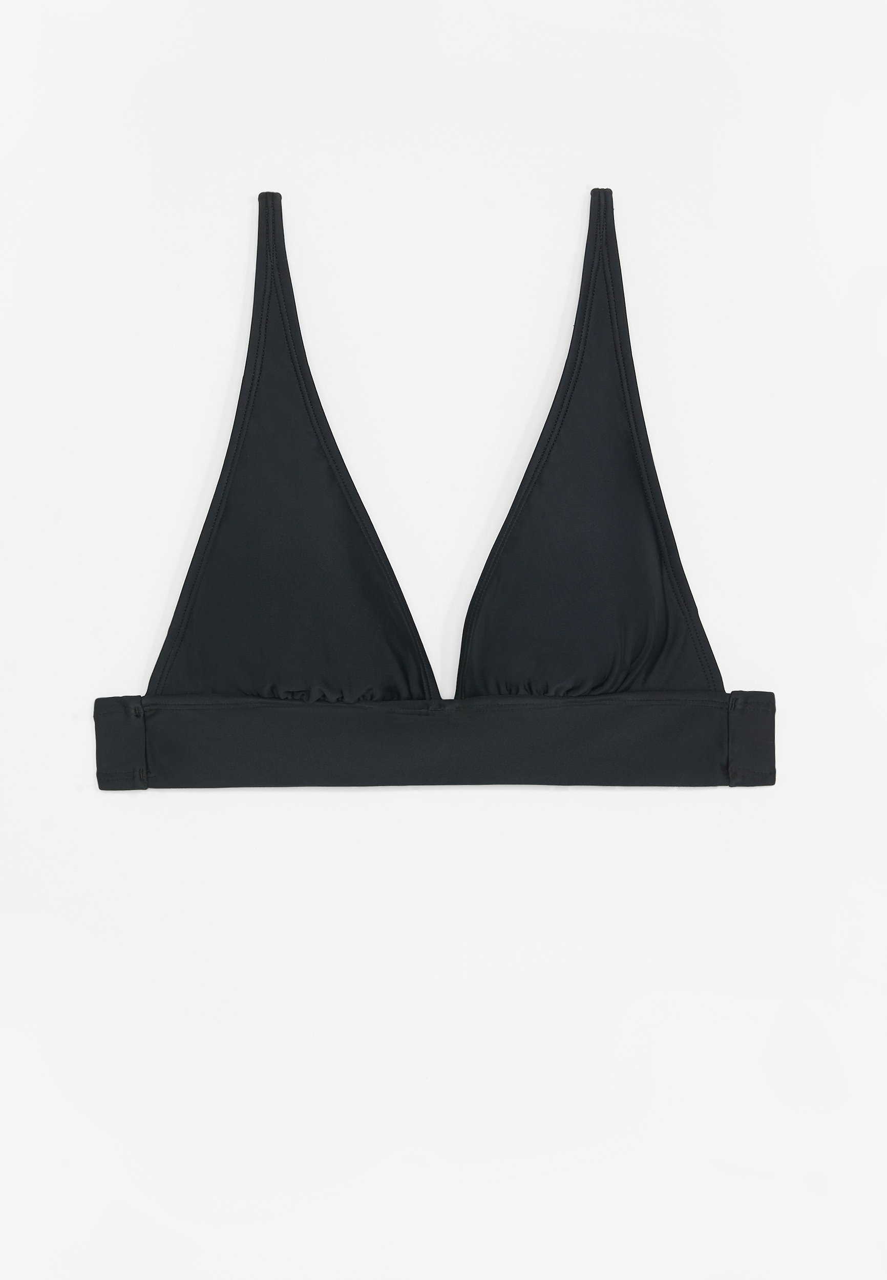 Plunge Triangle Bikini Swim Top, C106, large