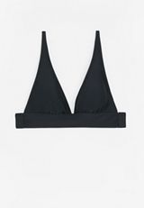 Plunge Triangle Bikini Swim Top, C106, small