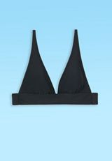 Plunge Triangle Bikini Swim Top, C106, small