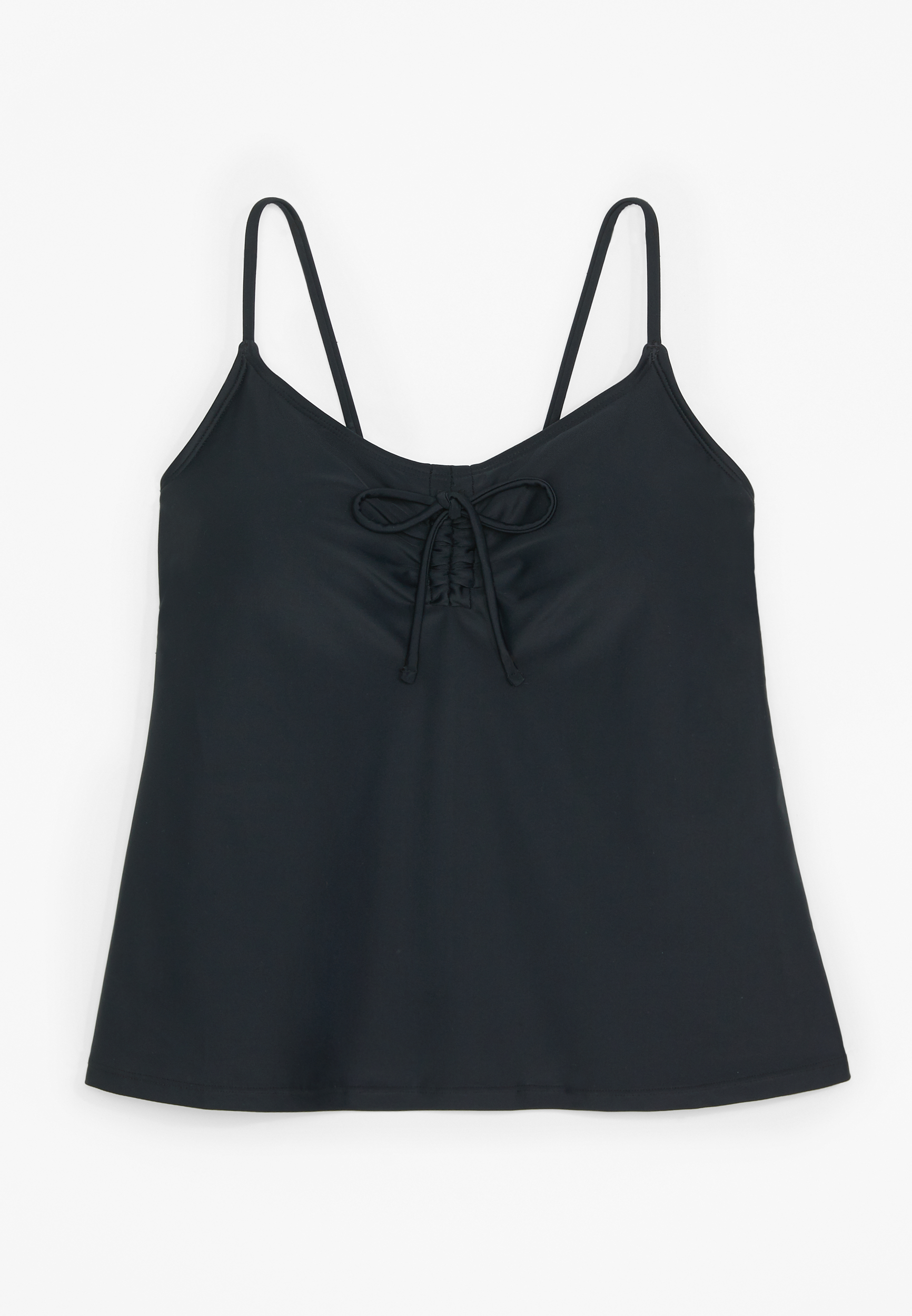 Cinched Front Tankini Swim Top, C106, large