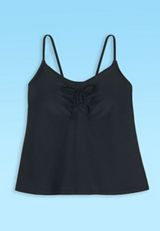 Cinched Front Tankini Swim Top, C106, small