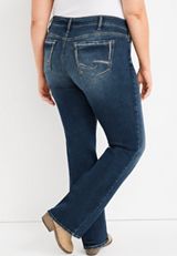 Plus Size Silver Jeans Co.&reg; Suki Bootcut Curvy Mid Rise Jean, DARK SANDBLAST, small
