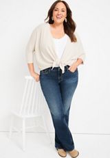 Plus Size Silver Jeans Co.&reg; Suki Bootcut Curvy Mid Rise Jean, DARK SANDBLAST, small