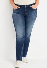 Plus Size Silver Jeans Co.&reg; Suki Straight Curvy Mid Rise Jean, C258, small