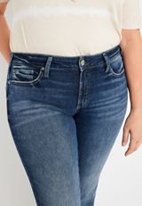 Plus Size Silver Jeans Co.&reg; Suki Straight Curvy Mid Rise Jean, C258, small