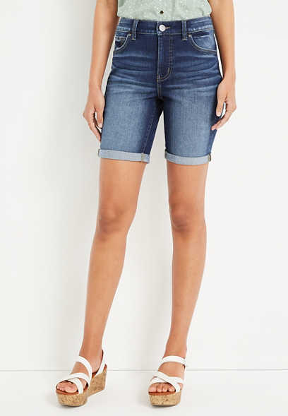 m jeans by maurices™ Everflex™ High Rise 8in Bermuda Short