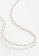 Pink Beaded Layered Necklace, , small
