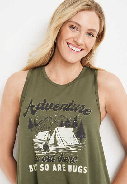 Adventure Is Out There Graphic Tank Top