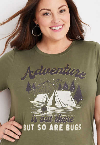 Plus Size Adventure Is Out There Graphic Tee