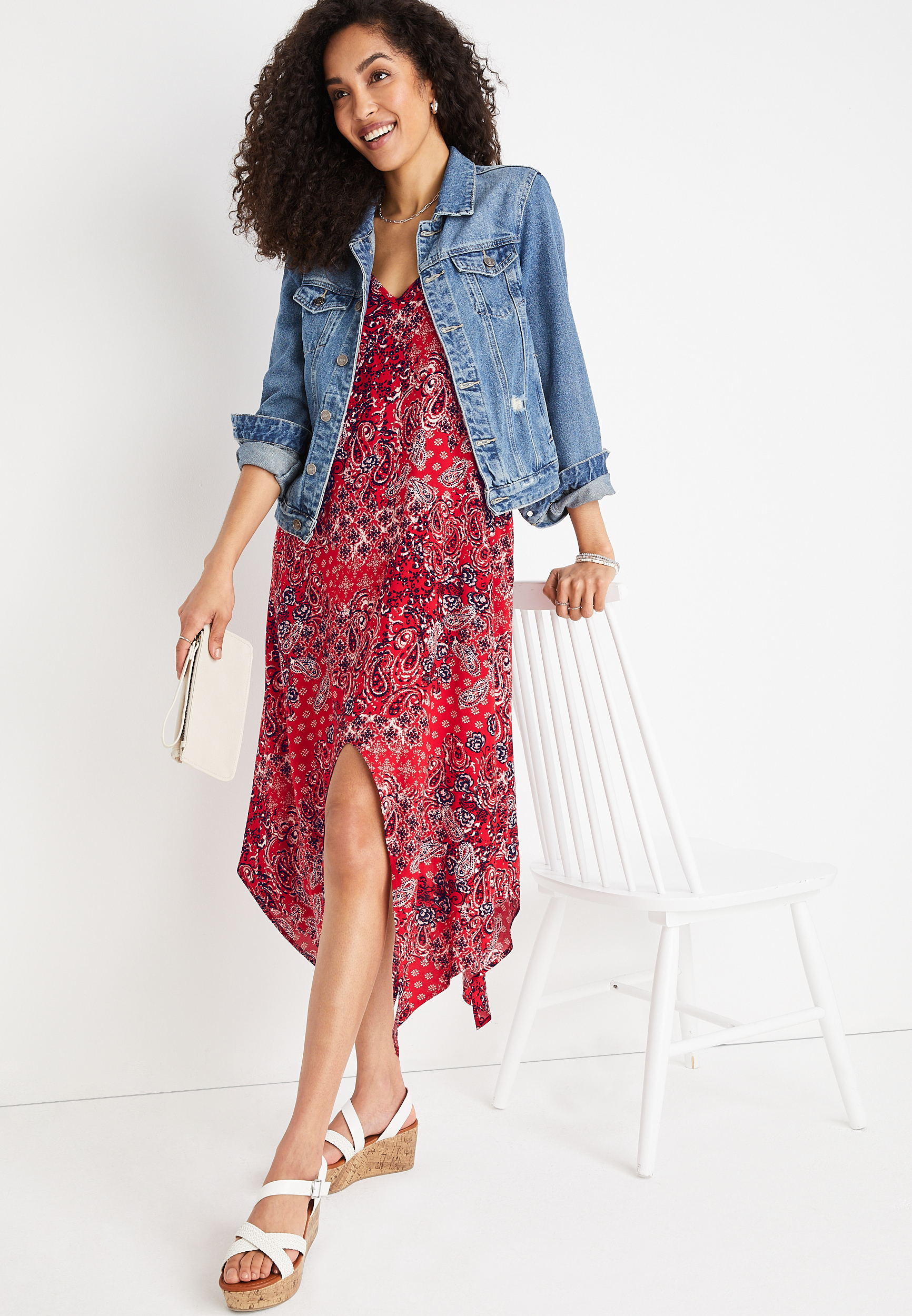Paisley Halter Midi Dress, C6875, large