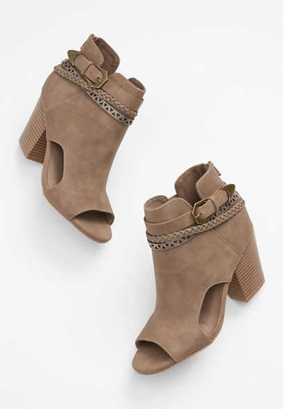 Sabrina Open Toe Ankle Boot