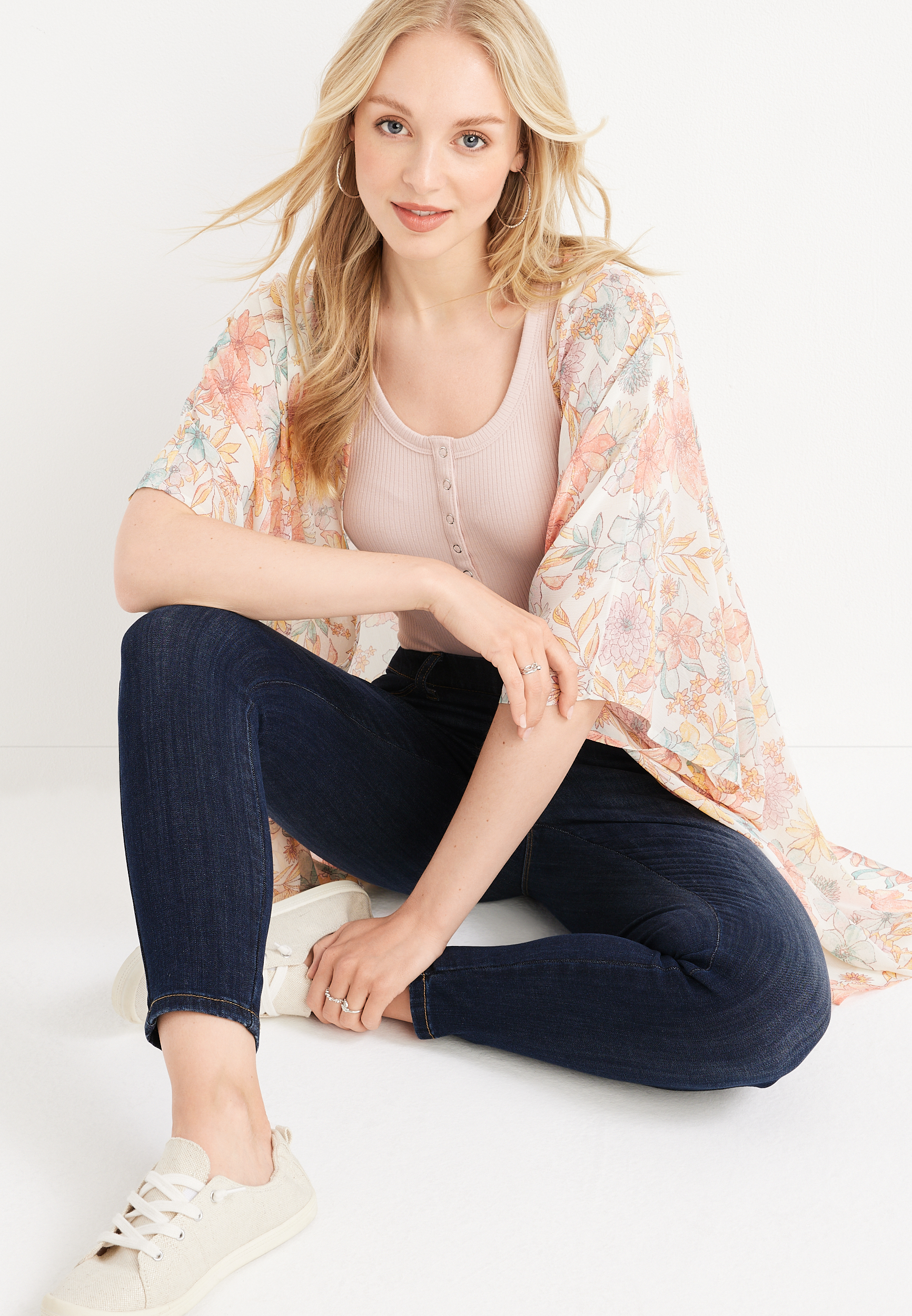 Judy Blue&reg; Skinny Mid Rise Pull On Jean, C258, large