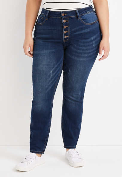 Plus Size Judy Blue® Skinny High Rise Button Fly Jean