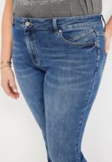 Plus Size KanCan&trade; Flare High Rise Back Seam Jean, MEDIUM SANDBLAST, small