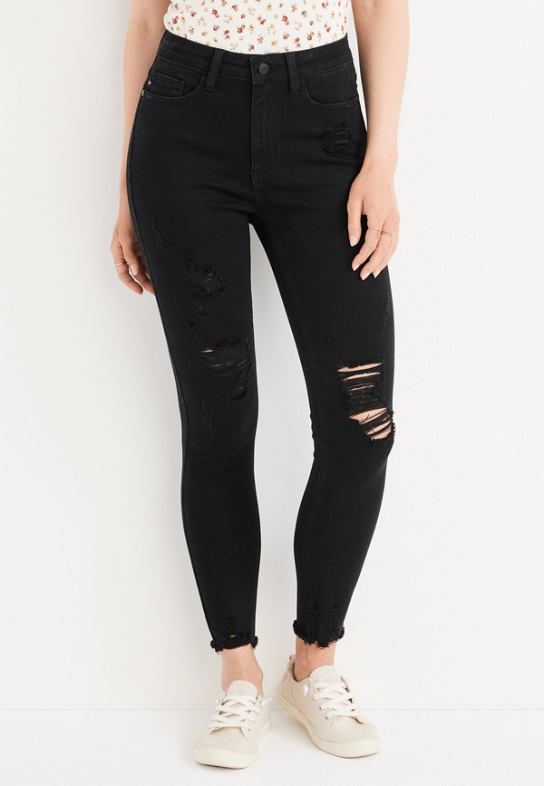 Judy Blue® Skinny High Rise Ripped Jean | maurices