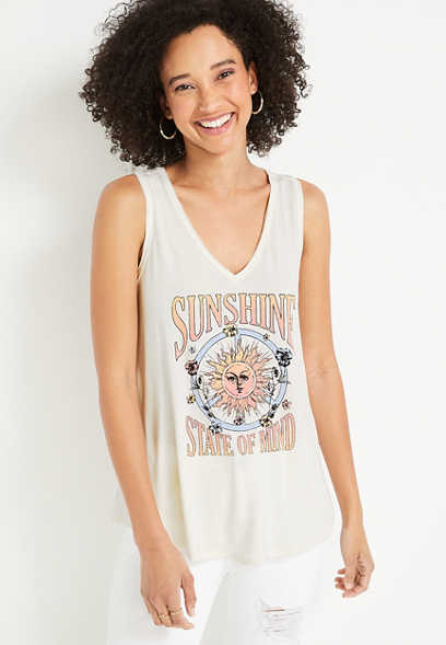 Sunshine State Of Mind Graphic Tank Top