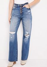 KanCan&trade; High Rise 90s Ripped Wide Leg Jean, C3337, small