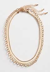 3 Piece Gold Chain Layered Necklace Set, , small