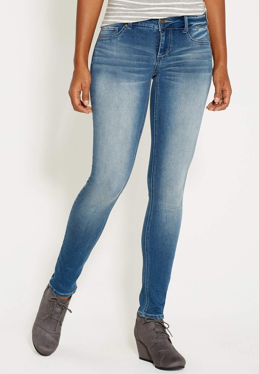 denim flex™ supersoft medium wash jegging | maurices