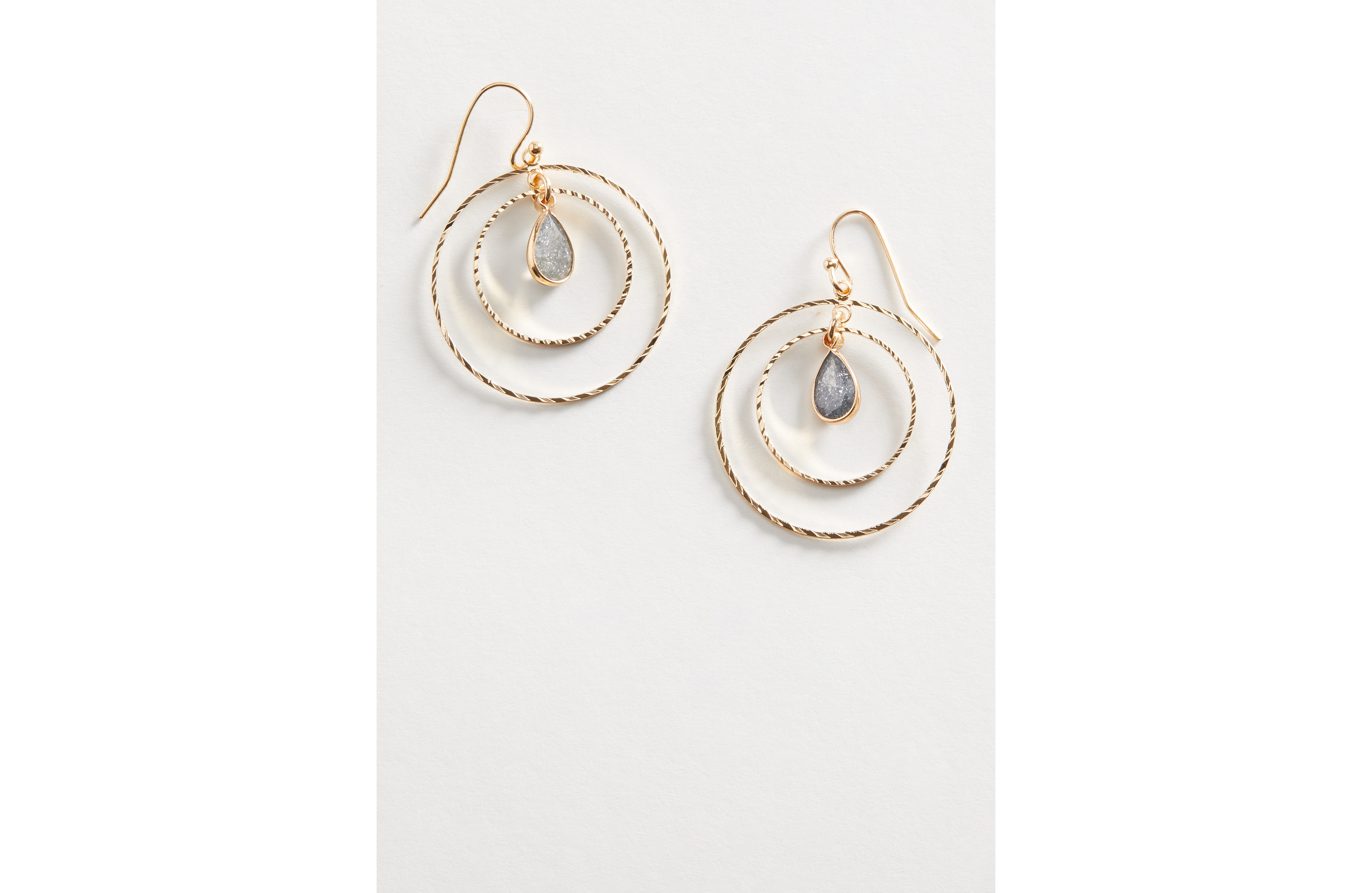 Gold Double Hoop Earrings