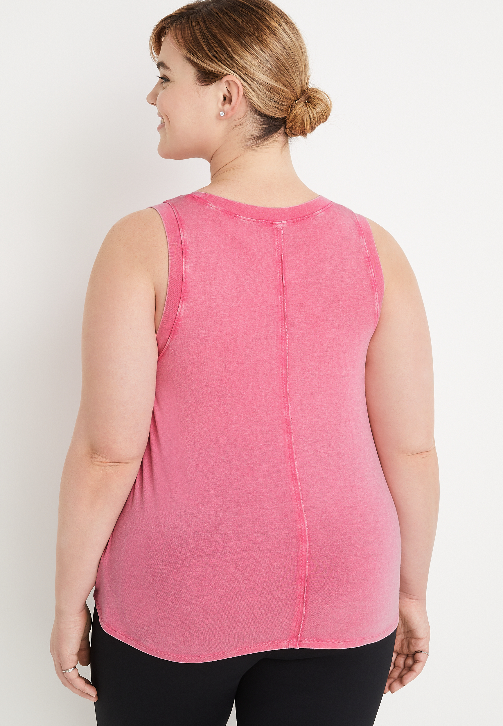 Plus Size Sunseeker Solid Tank Top, C595, large