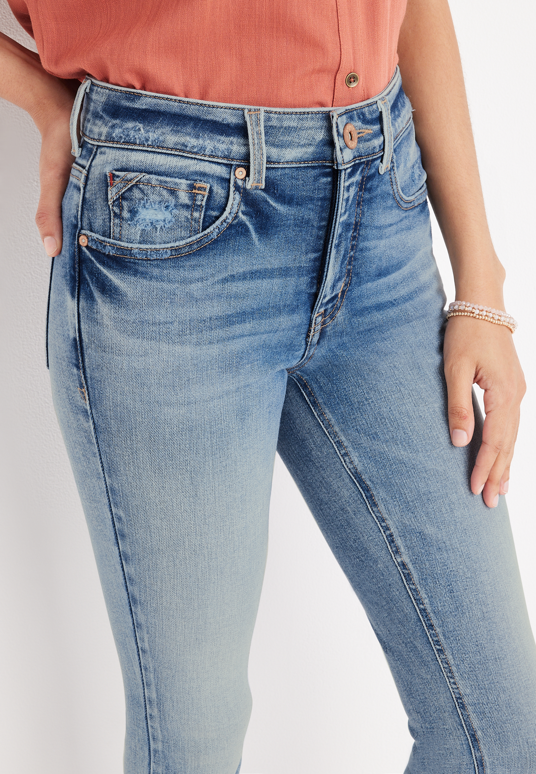 edgely&trade; Skinny High Rise Jean, C2806, large