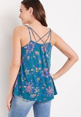 Floral Strappy Back Cami, C3557, small