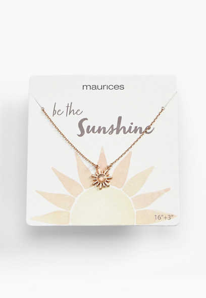 Gold Sunshine Dainty Necklace