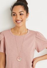 Multi Color Wrap Pendant Necklace, , small