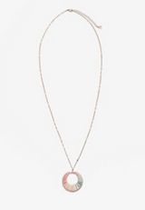 Multi Color Wrap Pendant Necklace, , small